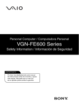 Sony VGN-FE630Q El manual del propietario