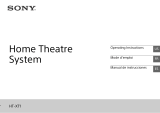 Sony HT-XT1 Manual de usuario