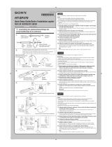 Sony HT-SF470 Guía de inicio rápido
