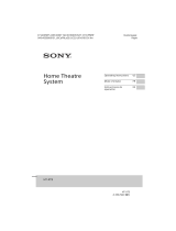 Sony HT-XT3 Instrucciones de operación