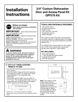 GE GPF375 Guía de instalación