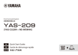Yamaha YAS-209 Guía de inicio rápido