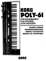 Korg POLY-61 El manual del propietario