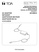 TOA AD-5000-6 AS/CN/ER/UK/US Manual de usuario