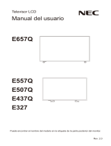 NEC MultiSync E557Q El manual del propietario