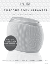 HoMedics BDY-300 Silicone Body Cleanser Manual de usuario