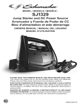 Schumacher Electric SJ1329 600 Peak Amp Jump Starter + Portable Power El manual del propietario