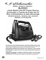 Schumacher SJ1331 800 Peak Amp Jump Starter + Portable Power El manual del propietario