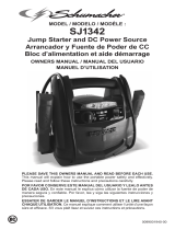 Schumacher Electric SJ1342 800 Peak Amp Jump Starter   Portable Power El manual del propietario