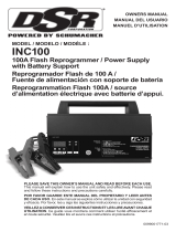 DSR INC100 100A Flash Reprogrammer/Power Supply with Battery Support El manual del propietario