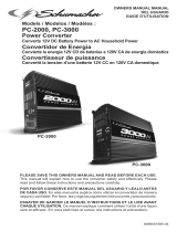 Schumacher Electric PC-2000 2000 Watt Power Converter PC-3000 3000 Watt Power Converter El manual del propietario