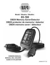 Schumacher 85-100 OBDII Memory Saver/Detector El manual del propietario
