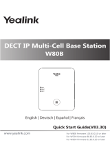 Yealink Yealink DECT IP Multi-Cell Base Station W80B Guía de inicio rápido