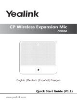 Yealink CPW90 V1.1 DE ES FR Guía de inicio rápido