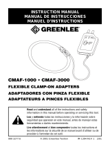 Greenlee CMAF-1000 & CMAF-3000 Flexible Clamp Adapter Manual de usuario
