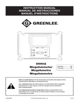 Greenlee 5990A Megohmmeter Manual de usuario