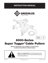 Greenlee 6000 Series Super Tugger Cable Pullers Manual de usuario