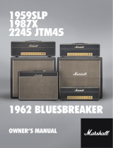 Marshall Amplification 1962 ‘bluesbreaker’ El manual del propietario