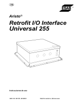 ESAB Aristo Retrofit I/O Interface Universal 255 Manual de usuario