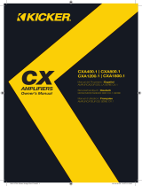 Kicker 2019 CXA Mono Amplifiers El manual del propietario