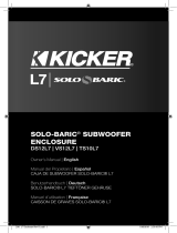 Kicker 2011 Solo-Baric L7 Enclosures El manual del propietario