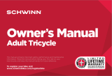 Schwinn Adult Tricycle Bicycle El manual del propietario