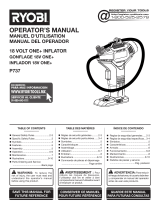 Ryobi P737 El manual del propietario