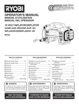 Ryobi P731 El manual del propietario
