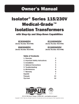 Tripp Lite Isolator® Series 115/230V Medical-Grade™ Isolation Transformers El manual del propietario