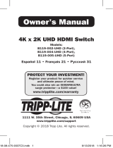 Tripp Lite 4K x 2K UHD HDMI Switch El manual del propietario