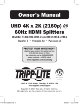 Tripp Lite B118-002-UHD-2 & B118-004-UHD-2 El manual del propietario