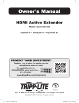 Tripp Lite B123-001-60 HDMI Active Extender 933728 El manual del propietario
