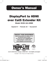Tripp Lite DisplayPort to HDMI over Cat5 Extender Kit El manual del propietario