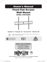 Tripp Lite DWF4585X Fixed Flat Screen Wall Mount El manual del propietario