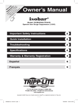 Tripp Lite ISOBAR6ULTRAHG Surge Suppressor Manual de usuario