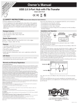 Tripp Lite U227-FT3-R 3-Port USB Hub El manual del propietario