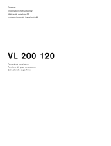Gaggenau VL 200 120 *only compatible with recirculating blowers* Guía de instalación