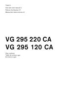 Gaggenau VG 295 El manual del propietario