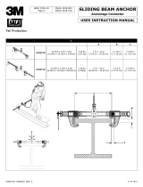 3M DBI-SALA® Sliding Beam Anchor 2104713, Large, Pallet 32 Units Instrucciones de operación
