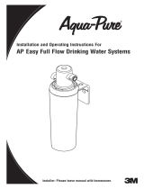 3M Aqua-Pure™ Under Sink Dedicated Faucet Replacement Water Filter Cartridge AP Easy Complete Cooler Instrucciones de operación
