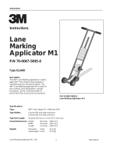 3M Lane Marking Applicator M-1 Instrucciones de operación