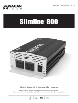 Wagan SlimLine AC Inverter 800 Watt Manual de usuario