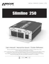Wagan SlimLine AC Inverter 250 Watt Manual de usuario