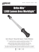 Wagan Brite-Nite™ 1000 Lumen Area Worklight Manual de usuario