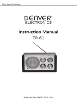 Denver Electronics TR-61BLACKMK2 Manual de usuario