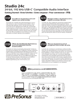 PRESONUS Studio 24c Guía de inicio rápido