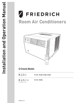 Friedrich KCQ08A10A Guía de instalación