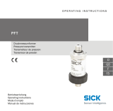 SICK PFT Pressure transmitter Instrucciones de operación