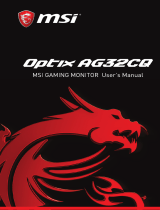 MSI Optix MAG341CQ Manual de usuario