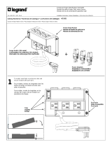 Legrand Enclosure Power Strip Module, Half-Width - AC1031 Guía de instalación